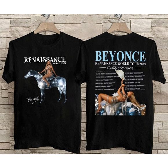 Beyonce Renaissance Tour 2023 Tshirt Beyonce Tee 2 Sided Shirt - Picture 1 of 4